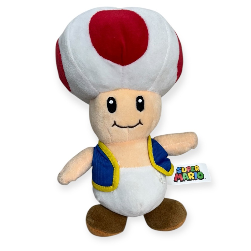 Nintendo Toad Plush Toy - White‎ and Red